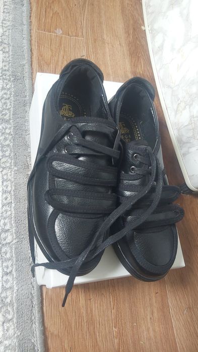 Чёрные мокасины на мальчика кожа