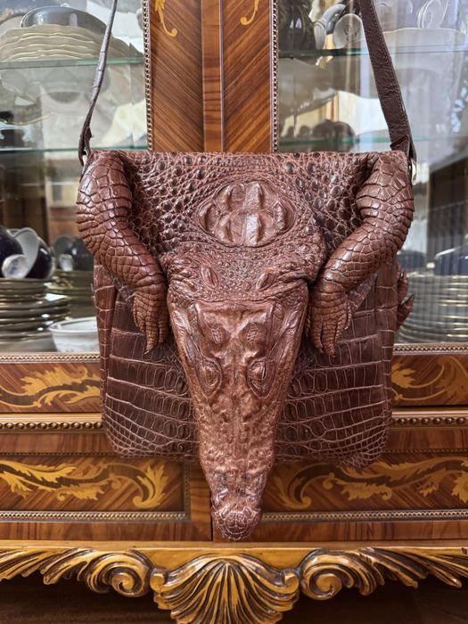 Сумка борсетка крокодил. Эксклюзив