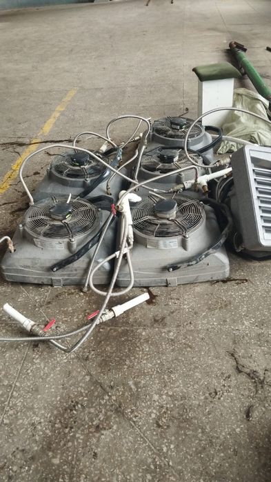 Тепловентиляторы в рабочем состоянии