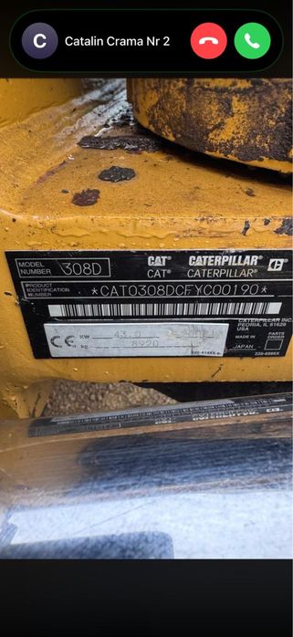 MiniExcavator Caterpillar 308D