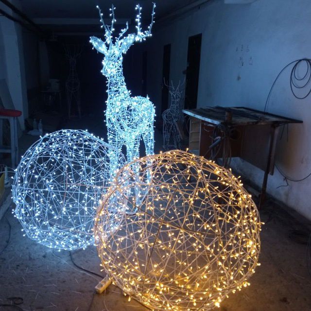 светящиеся фигуры , оформление фасадов