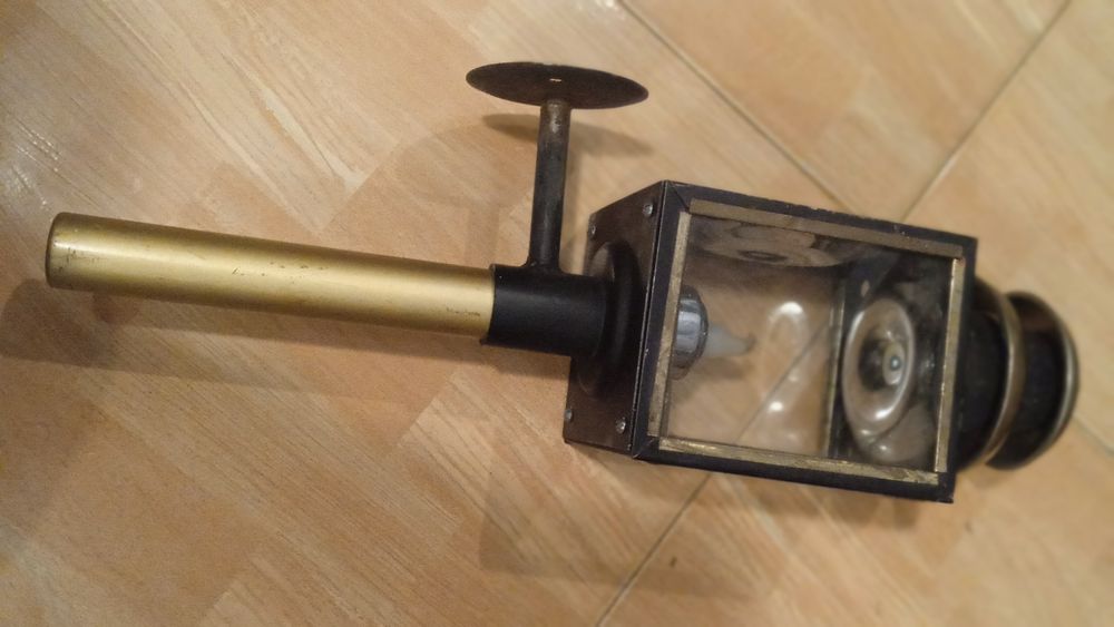 Lampa reflector cu lumanare pentru caleasca/caruta sau curte/foisor