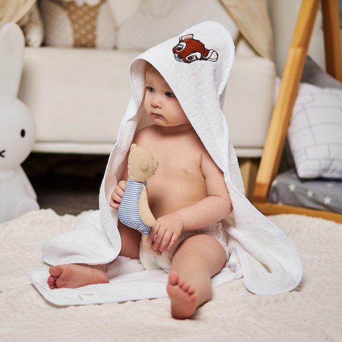 Полотенце с капюшоном детское