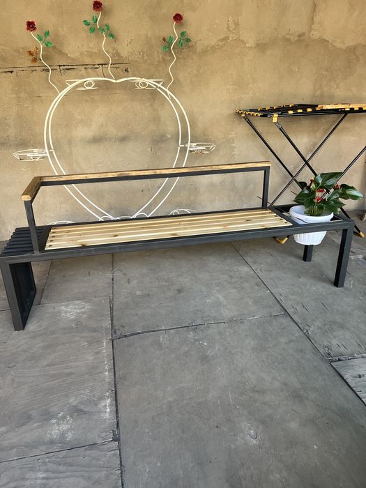 Скамейка в стиле лофт