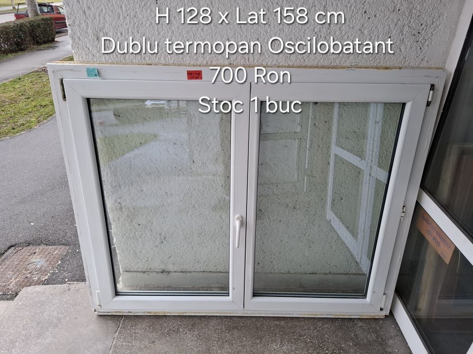 Geamuri dublu termopan PVC oscilobatante (7buc set)
