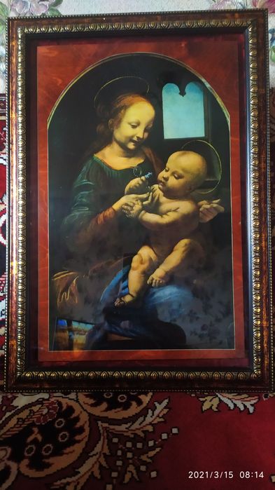 Картина,гравировка по металлу,рамер 66/46