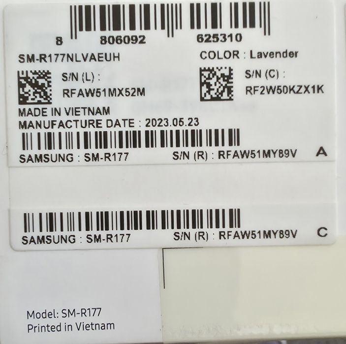 Galaxy Buds2 Lavender