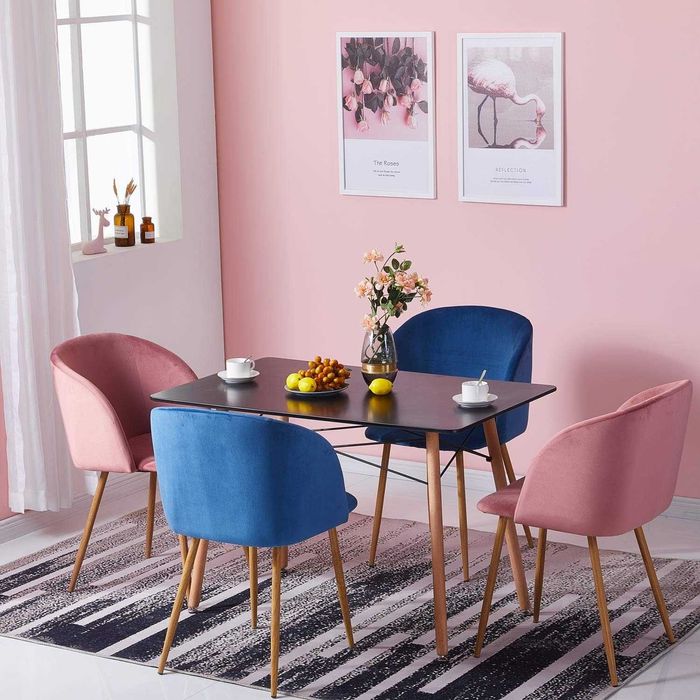 Правоъгълна трапезна/кухненска маса от бук, MDF 110 x 70 x 73 см Д Ш В