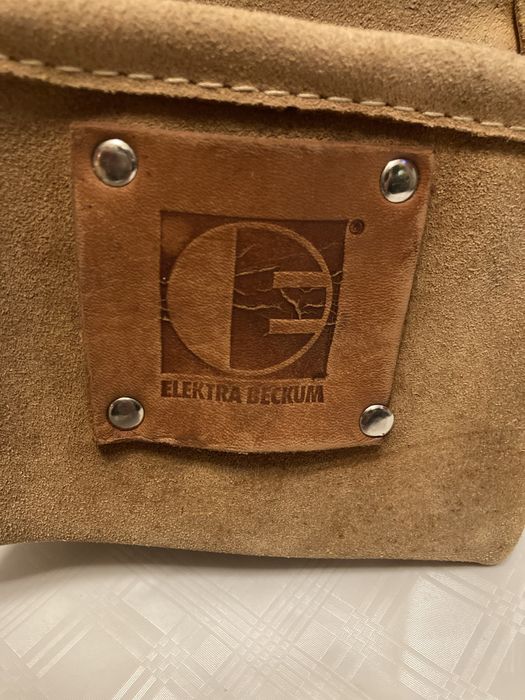 Geanta din piele electrician . Geanta piele Elektra Beckum