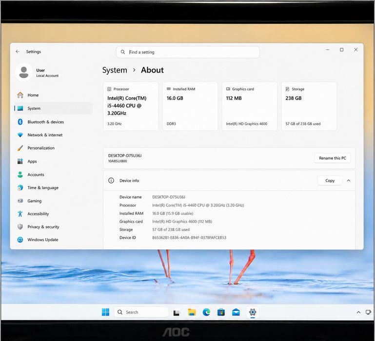 Sistem Lenovo i5- 16 gb ram   complet ideal pentru office scoala filme youtube