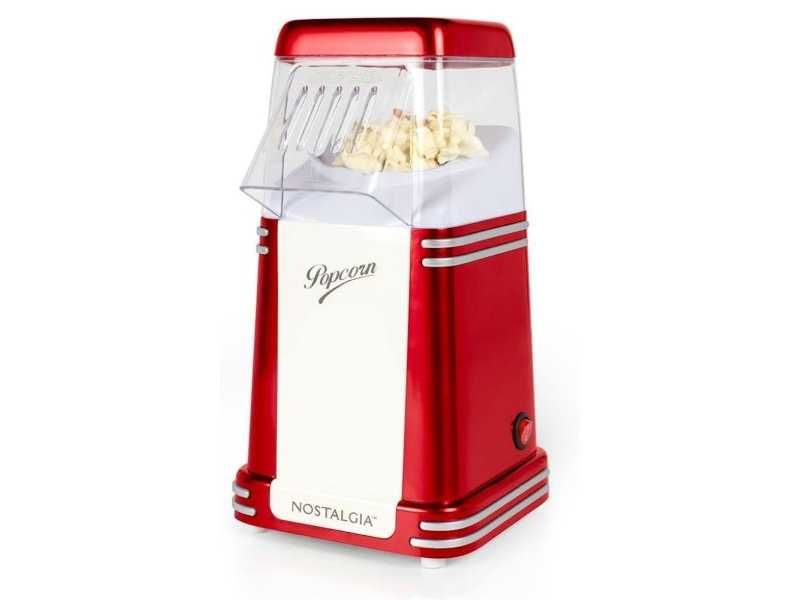 Машина за Пуканки с Горещ Въздух Nostalgia, 1.9L, Червена