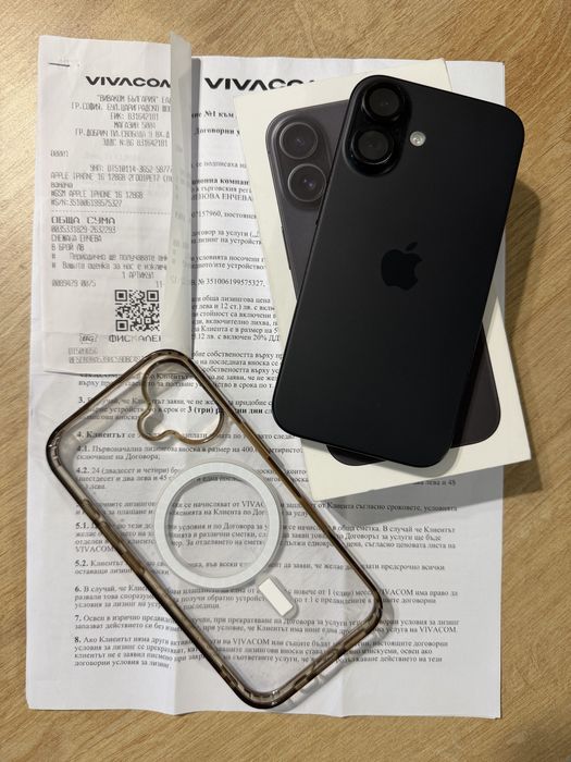 Iphone 16 black 128gb с Гаранция