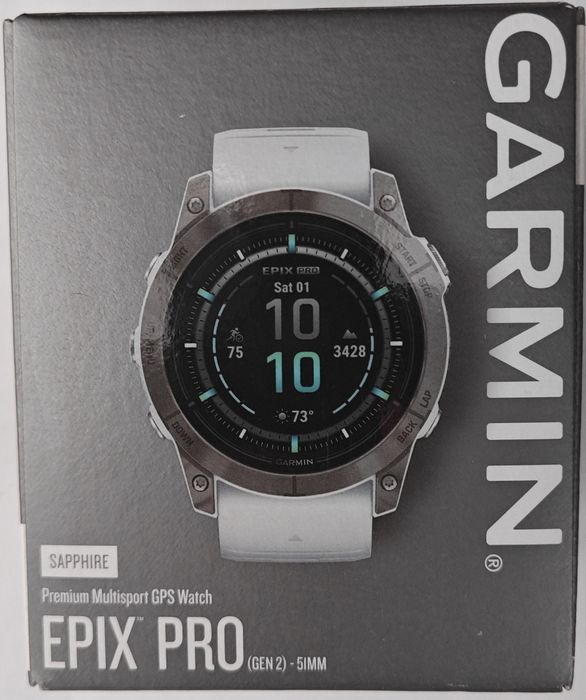 Смарт-часы Garmin EPIX Gen 2 Pro Sapphire 51 мм серебристый-белый