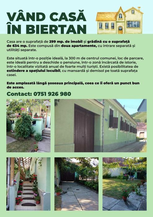 Casa de vanzare perfecta pentru pensiune sau restaurant