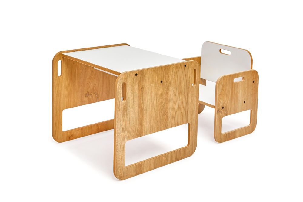 Дървена детска маса и стол за учене. Промоция!