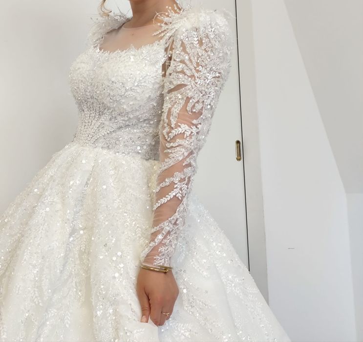 Rochie de mireasă stil arabesc, de poveste