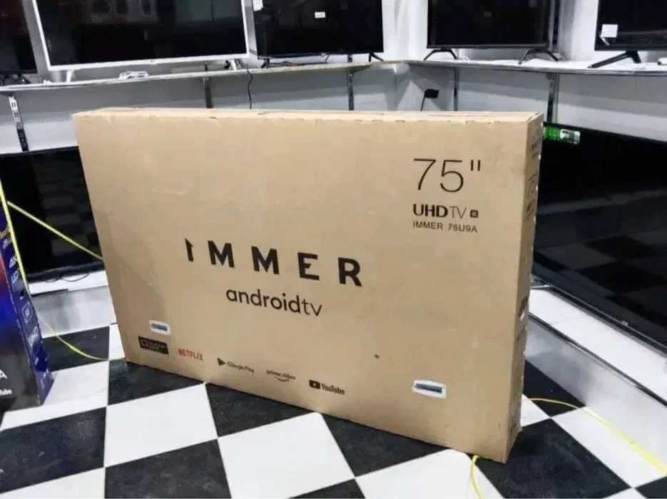 Телевизор IMMER  65 4K UHD Smart Tv Доставка бесплатно!!!
