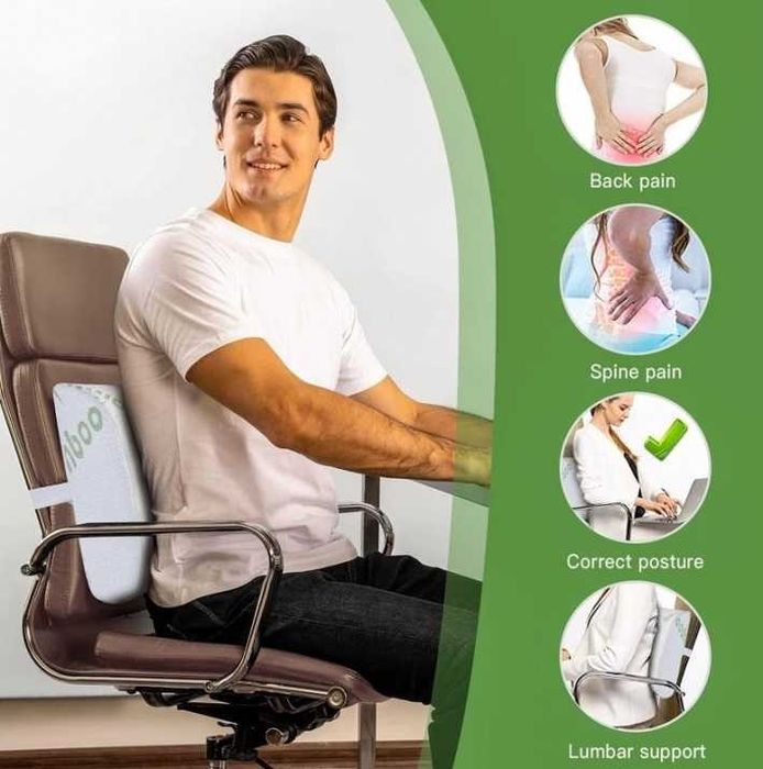 Анатомична възглавница Mercado Trade, С бамбукови нишки, Мемори пяна