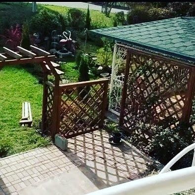 Деревянные решетки , перголы