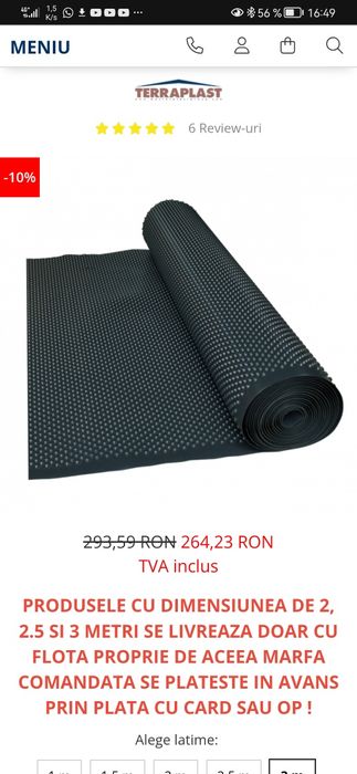 Membrana crampoane și Colțare plastic cu plasa 10x10 =50buc