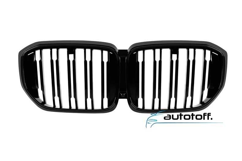 Grila dubla iluminata compatibila cu BMW X5 G05 Facelift (2023+) Negru lucios cu LED