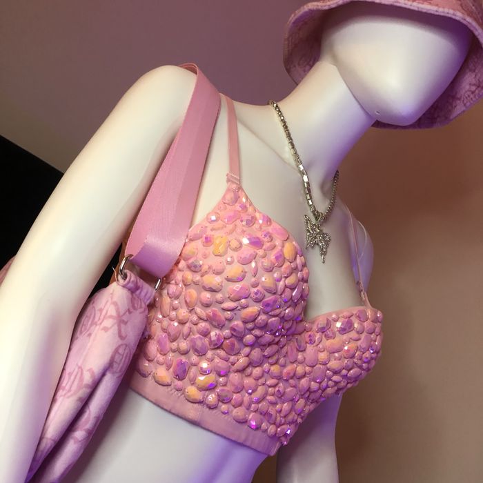 Бюстие/топ с камъни тип корсет