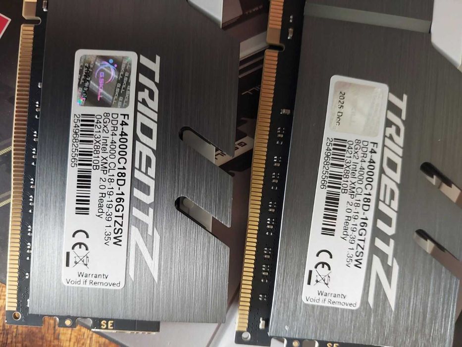 16GB 4000Mhz CL18 - G.Skill TridentZ (НОВИ)