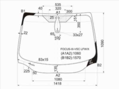 Стекло лобовое  Ford Focus