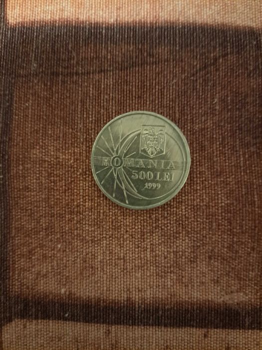 Moneda 500 lei Eclipsa solara 1999