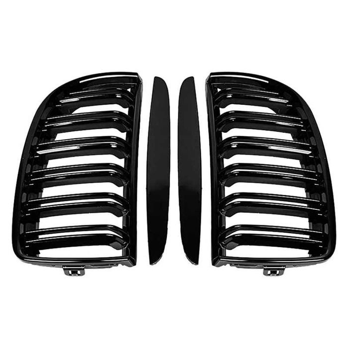 Negru Lucios Grile Nari Duble M Bmw E90 E91 2005-08 Piano Black NOI