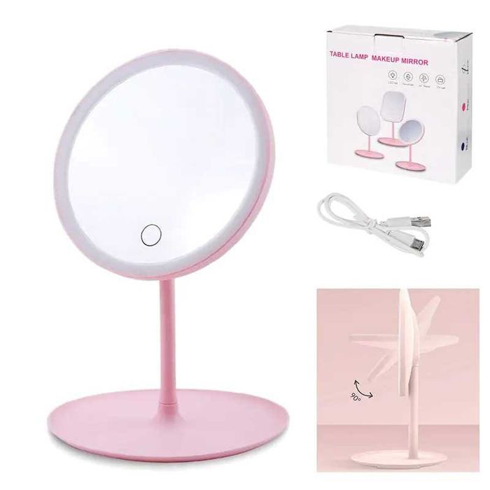 Настолно огледало с LED осветление