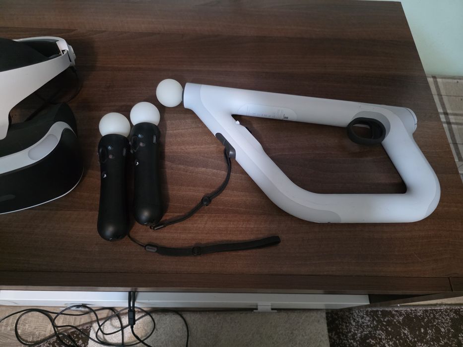 Ps vr  + manete, pistol și un joc