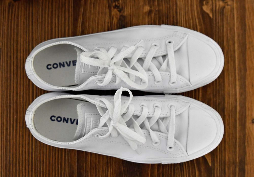 Бели кецове Converse - кожа 39 номер