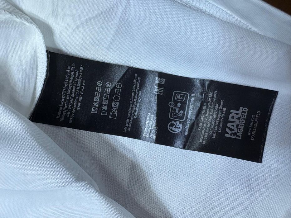 Tricou S Alb Karl Lagerfeld nou nepurtat cu etichetă roz