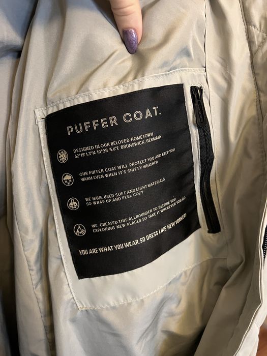 Дълго дамско зимно яке - размер S - puffer