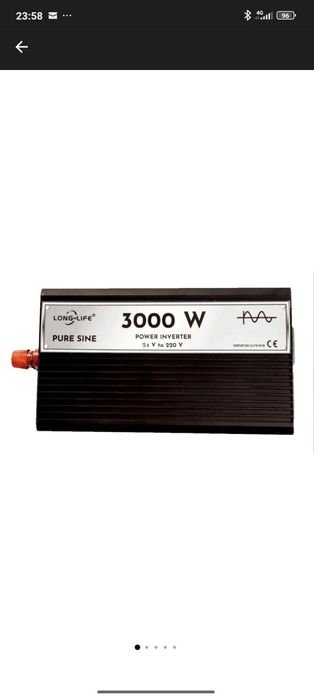 invertor sinusoidal  4kw 24v dc- 220v ac  3000w
