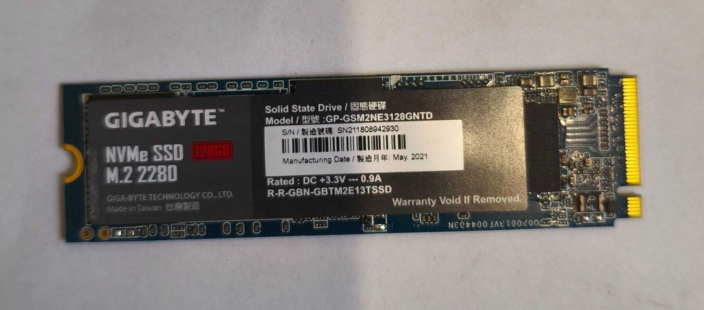 Жесткий диск SSD m2 128 Gb Gigabyte