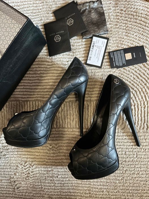 Нови оригинални обувки на висок ток Philipp Plein