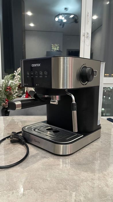 Кофеварка CENTEK,черный, серебристый