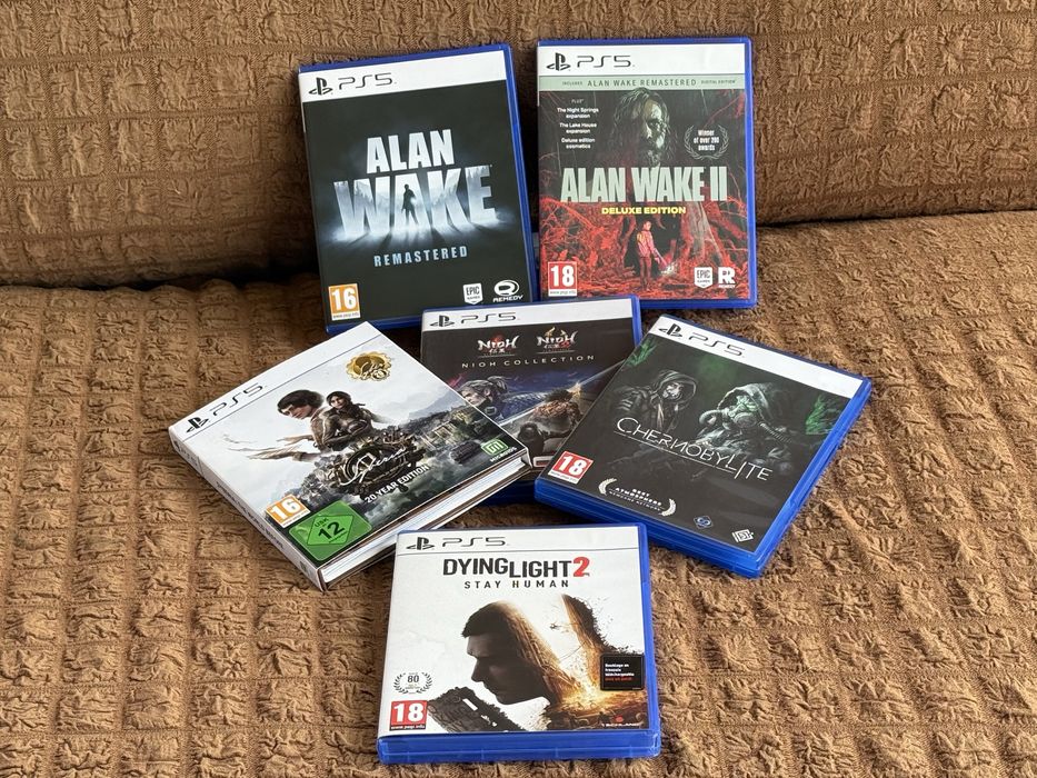 Игры на дисках playstation 5 игры ps 4,Dying Light 2,ALAN Wake,NIOH,