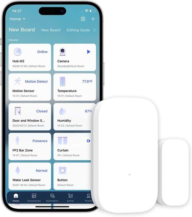 Senzor inteligent de usa si fereastra Aqara DW-S03D, Wireless