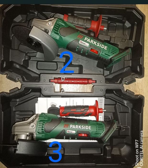 Parkside flex D4 F4 polidisc polizor pe baterie 20V 4A 8A incarcator