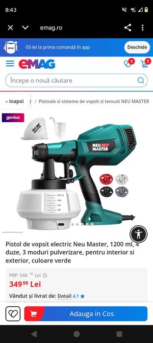 Pistol de vopsit NOU