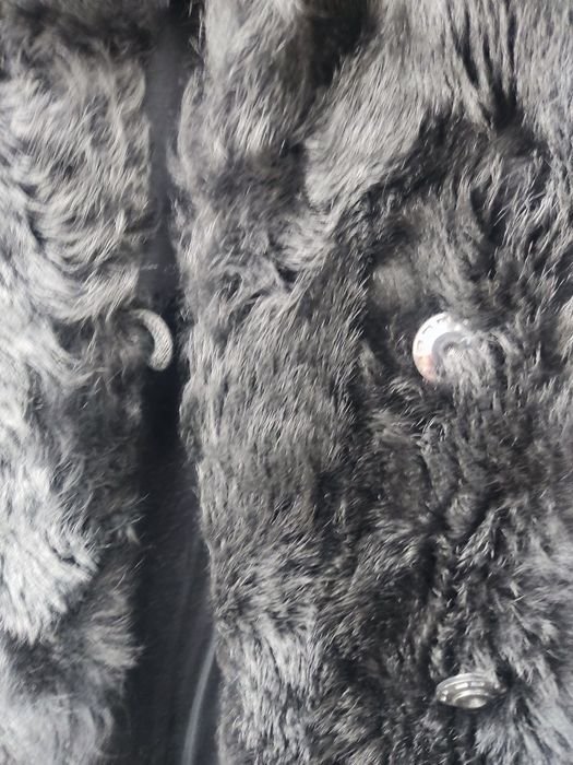 Дамско кожено палто от естествен косъм кожух норка , визон