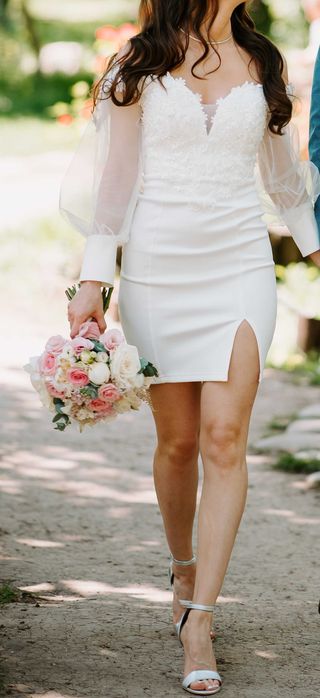 Rochie cununie civilă – elegantă, purtată o singură dată