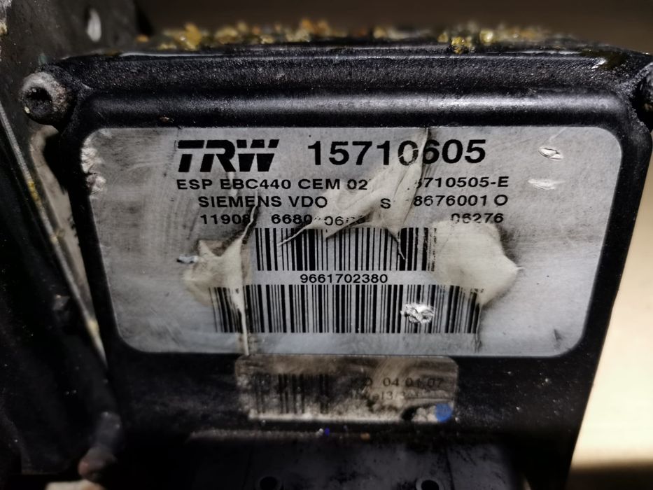 Modul unitate pompa ABS  15732101 / 15710601 / 15710605  peugeot 407