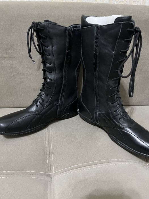Ботинки зимние кожаные новые
