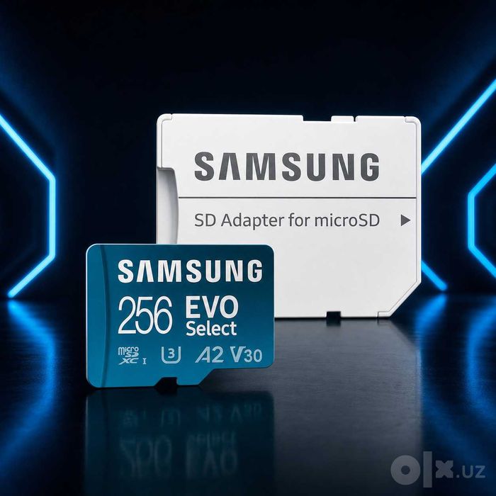 Samsung EVO Select 256 ГБ microSDXC U3 V30 A2 + адаптер