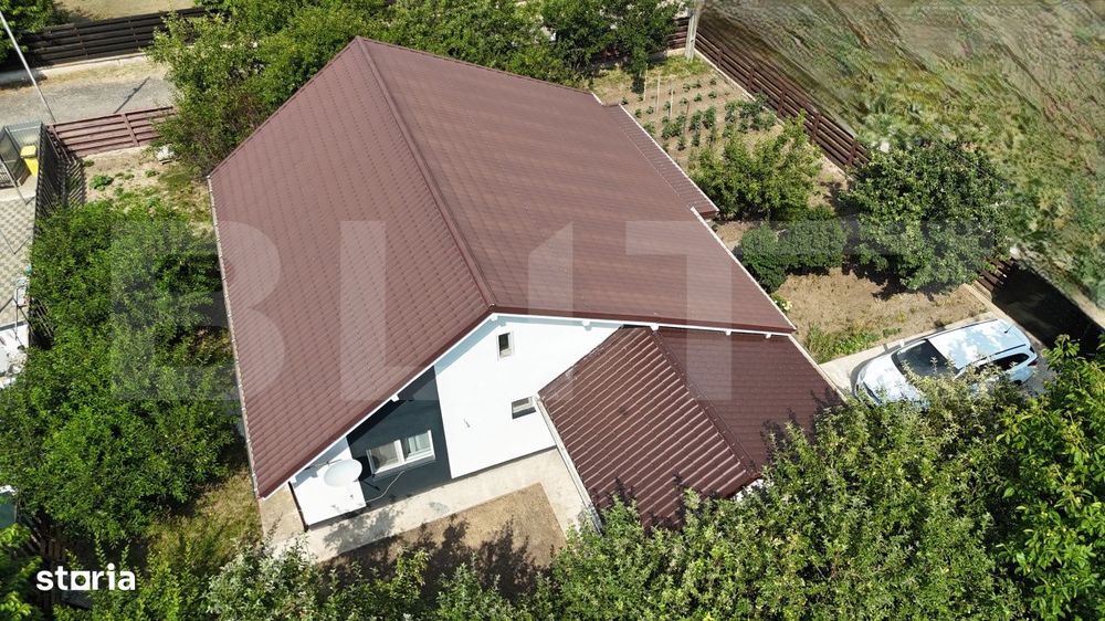 Casa parter cu garaj, 110mp utili si  teren 590 mp – Vorovesti, Iasi