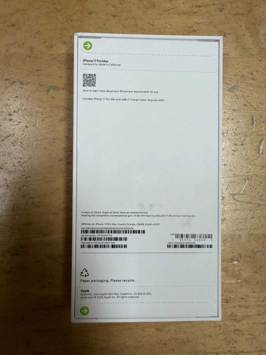 Iphone 17 pro max 256 GB